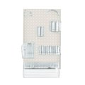 Azar Displays 10-Piece White Pegboard Organizer Kit with 1 Panel and Accessory 900940-WHT